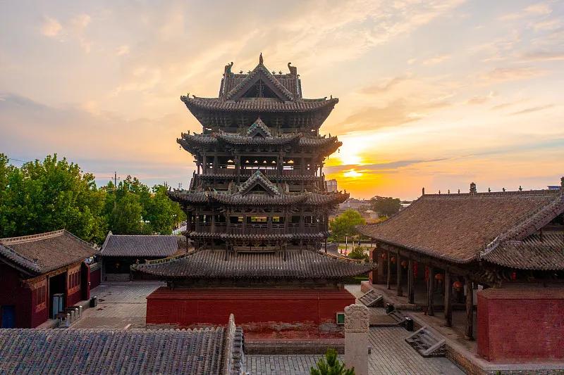 全國(guó)重點(diǎn)文物保護(hù)單位中華第一木樓--飛云樓上線鐵軍閘機(jī)